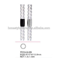 2015 Novo Design Dual transparente 1,5ML Lip Gloss Tube contêiner